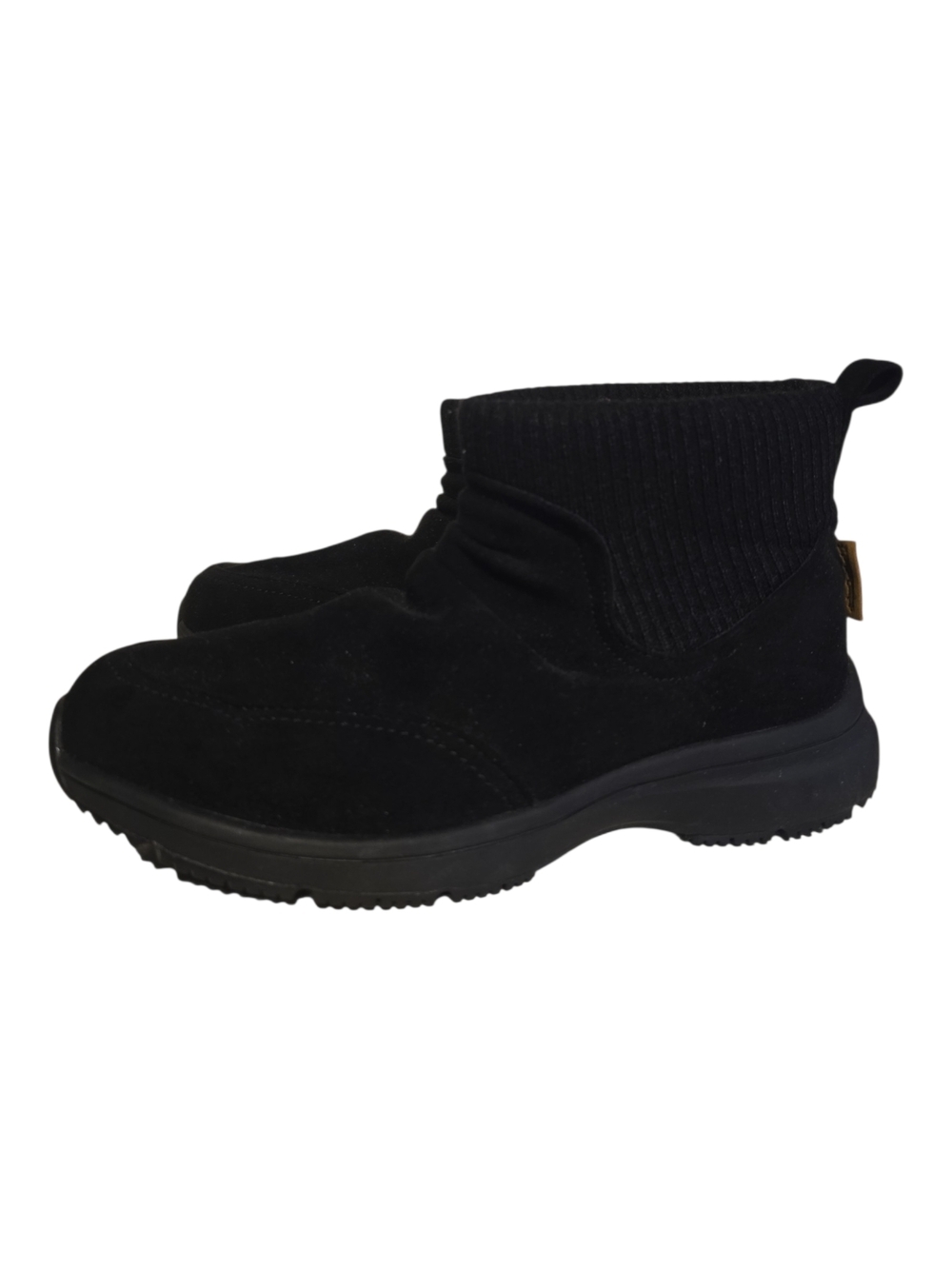 Black Suede Ankle Boots - Comfortable Slip-On